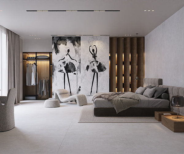 bedroom porcelain tiles