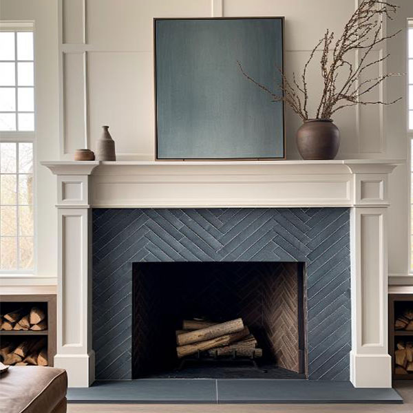 fireplace decorative porcelain tiles