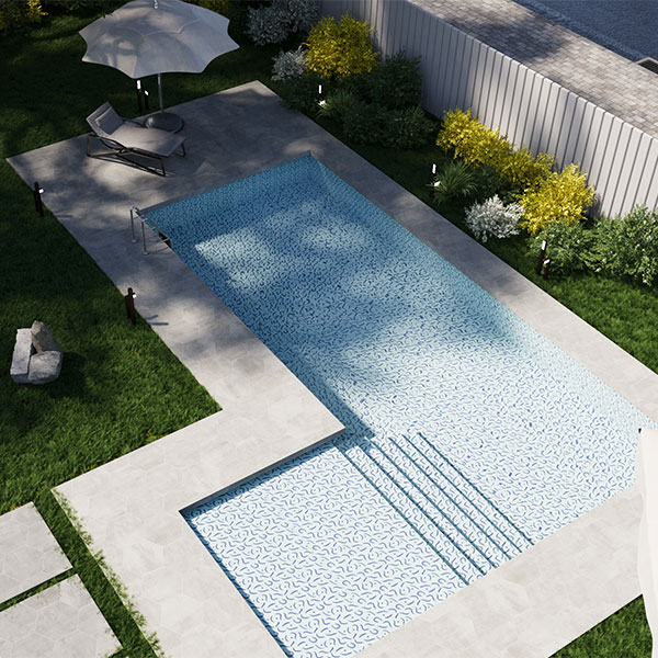 pool decorative handmade tiles